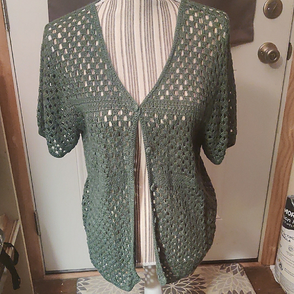 Teddi Green Open-Knit Women's Sweater